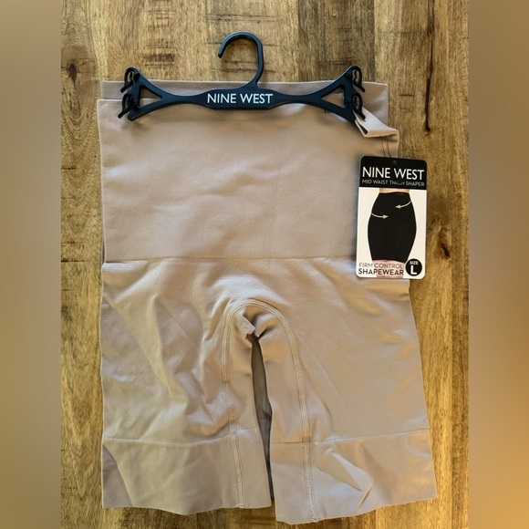 Nine West 2 pack set nude waist thigh shaper control top shapewear high rise nwt